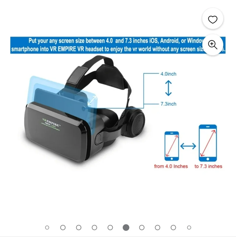 VR Empire Headset With Headphones